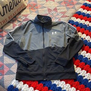 Under Armour Men's Two-Tone Gray and Black Lightweight Performance Jacket M